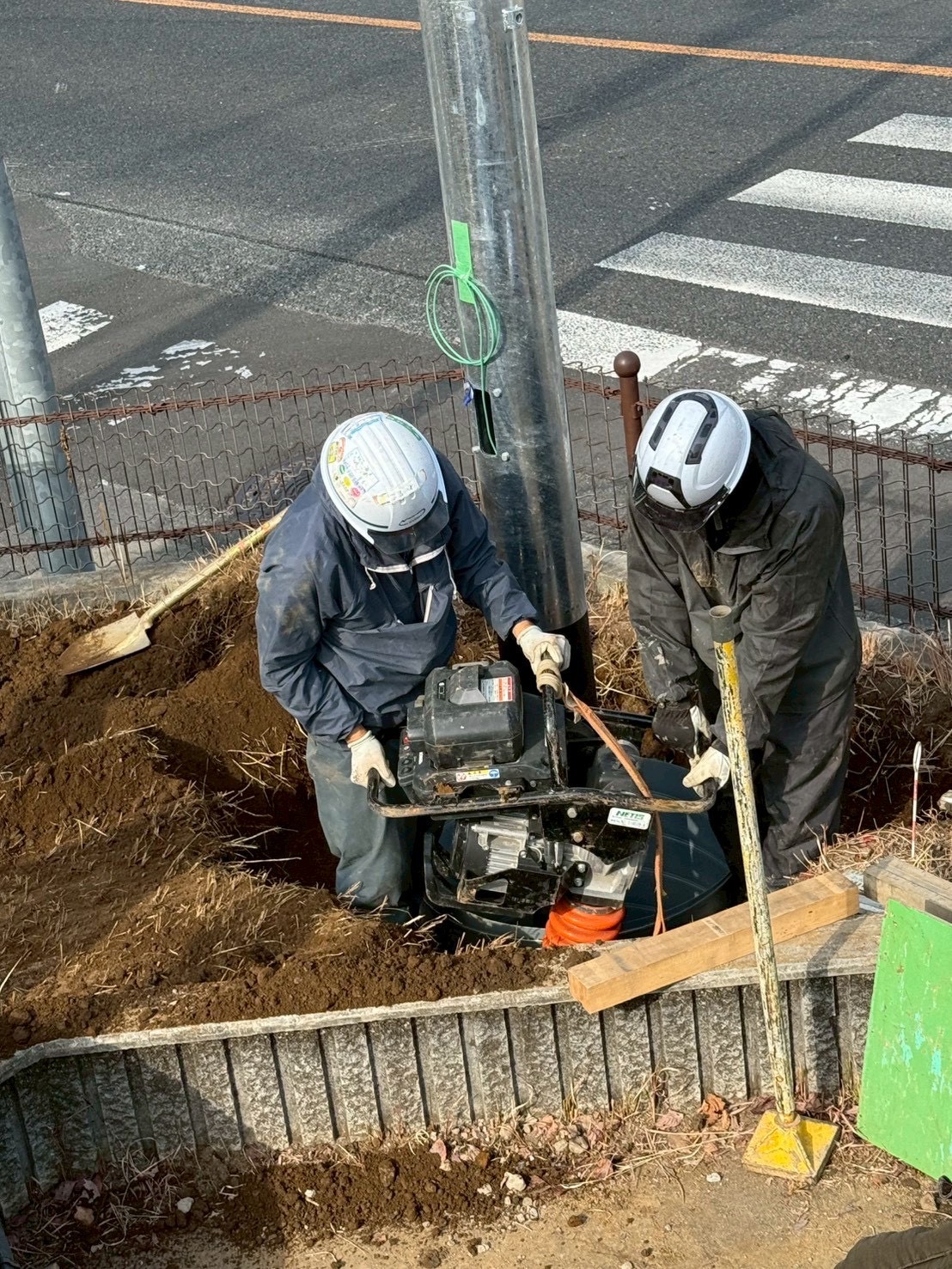 建柱工事部(防災無線柱建柱)