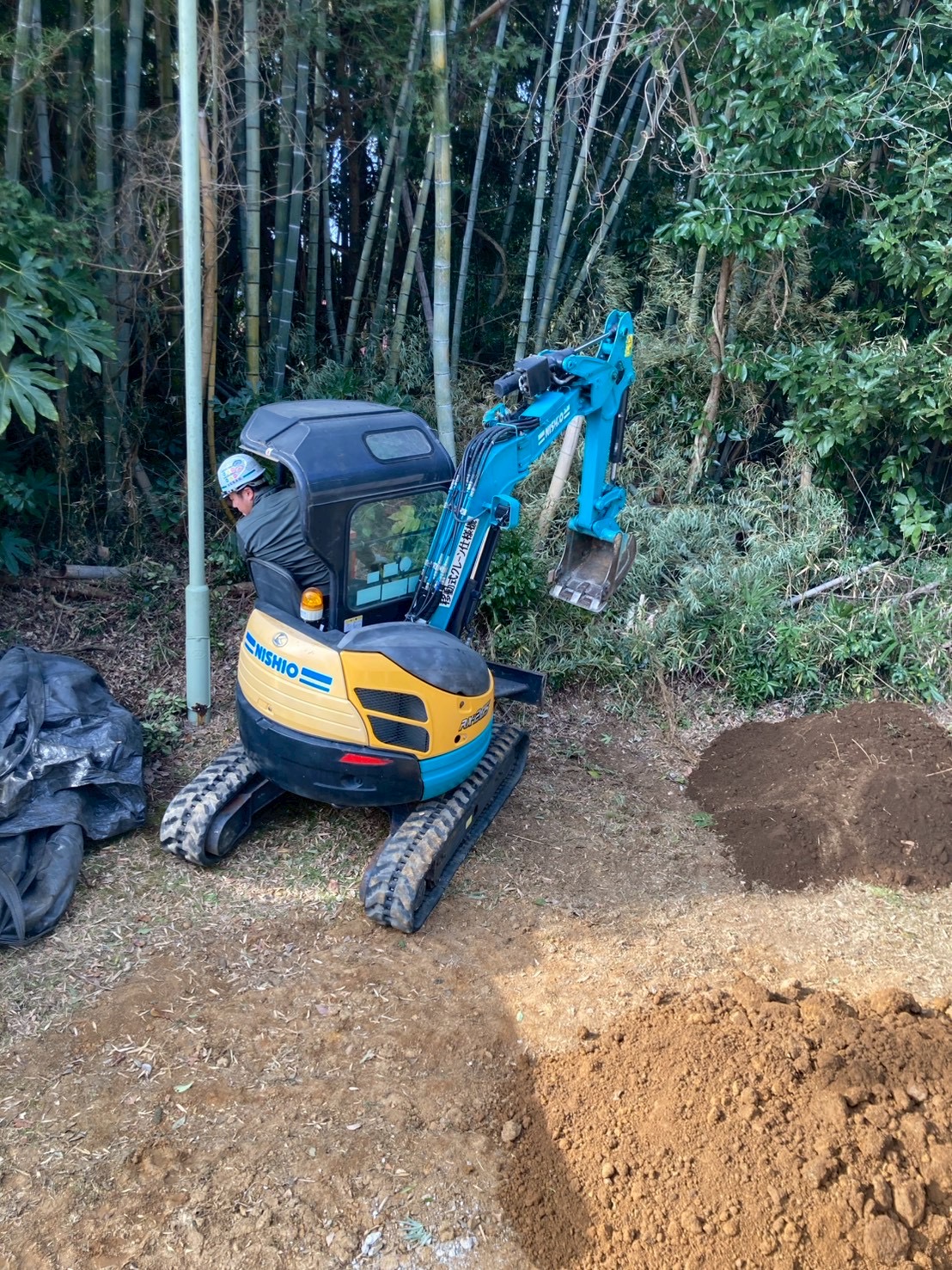 建柱工事部(防災無線柱建柱)